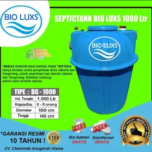 Septic Tank Bio,Bioluxs 1000 ltr, Biofil, Septic Tank Bio berkualitas