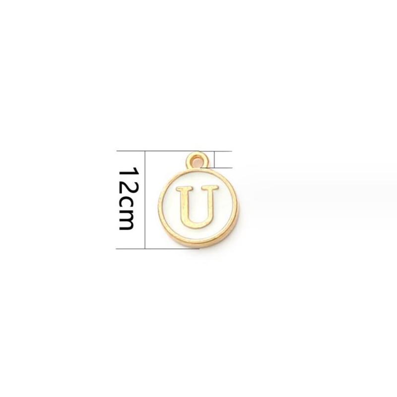Charm Enamel Huruf Alphabet Alfabet Bandul Korea Pendant Liontin 1