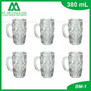 1 SET ISI 6 PCS Gelas Cendol/Gelas Es Kelapa/Gelas Jempol/Gelas Kaca/