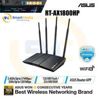 Gambar Asus RT-AX1800HP - AX1800 Dual Band WiFi 6 Router with AiProtection dari Smart Media Computer Kota Makassar 1 Tokopedia