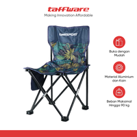 Gambar TaffSPORT Kursi Lipat Foldable Chair with Pocket- OL3336 - S dari Taffware Official Store Kota Administrasi Jakarta Barat 1 Tokopedia