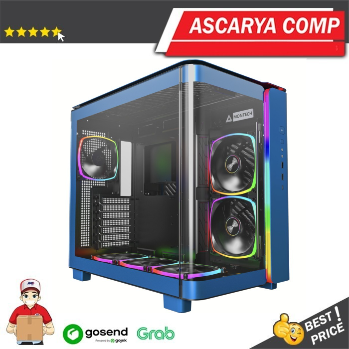 Tokopedia Computer Case Jual Casing MONTECH KING 95 PRO - Mid Tower ATX, mATX - BLUE - Kota ...