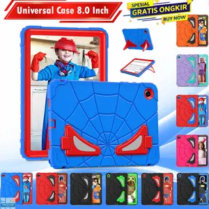 Advan Tab 8 Elite Belajar SoftCase Casing Cover Anak Kids Spiderman