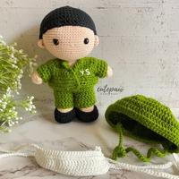 Gambar CUSTOM Cute Doctor Amigurumi Boneka Rajut - Crochet Doll Handmade dari Cutepaw Handmade Kab. Kediri 3 Tokopedia