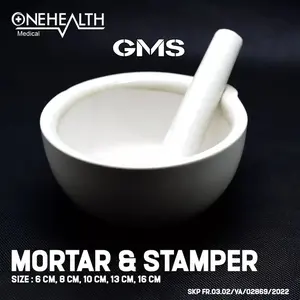 Mortar 6 cm Onehealth / Alat Penggerus Obat / Penumbuk Obat