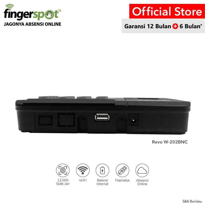 Mesin Absensi Fingerprint Fingerspot Revo W 202 BNC fingerspot w202bnc mesin absensi Wifi Kartu 2