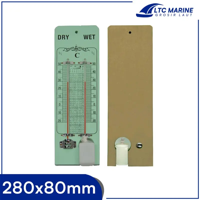 Wet & Dry Bulb Hygrometer Thermometer 280x80mm Impa 370251 2