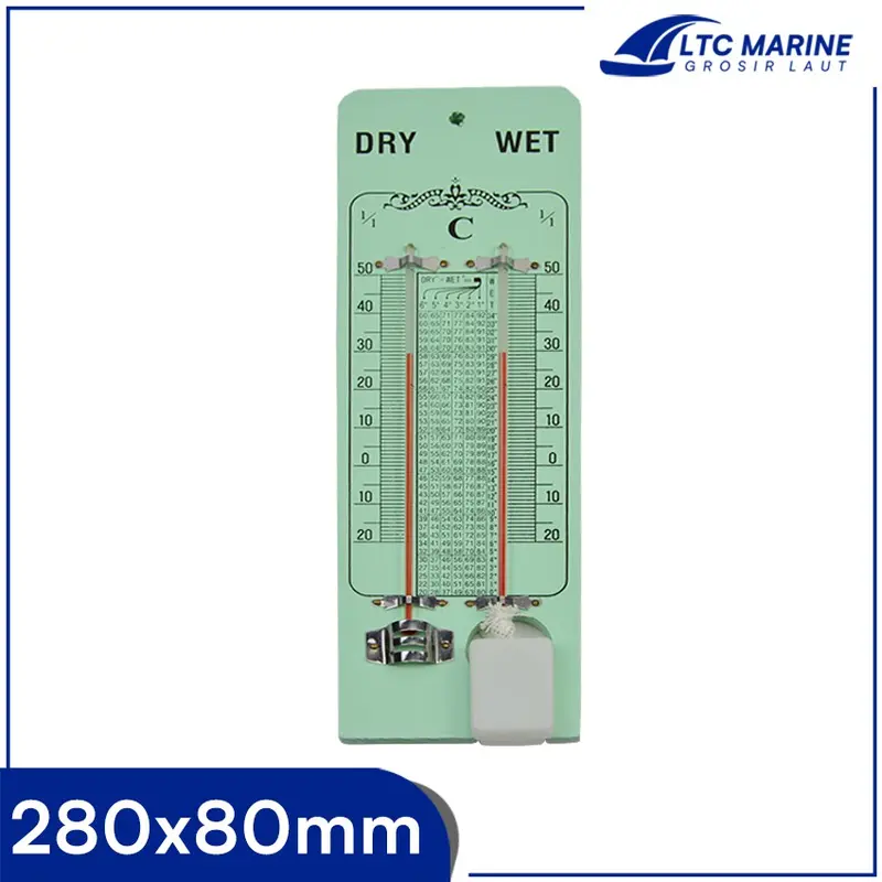 Wet & Dry Bulb Hygrometer Thermometer 280x80mm Impa 370251 0