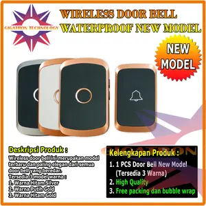 Bel Rumah Tanpa Kabel / Wireless Waterproof Door Bell Pintu Doorbell