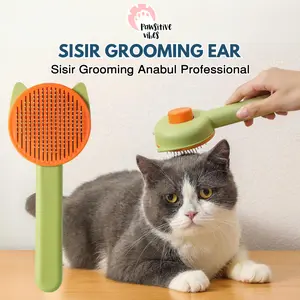 Sisir Grooming Motif Telinga Tanduk Berkualitas Sisir Bulu Hewan