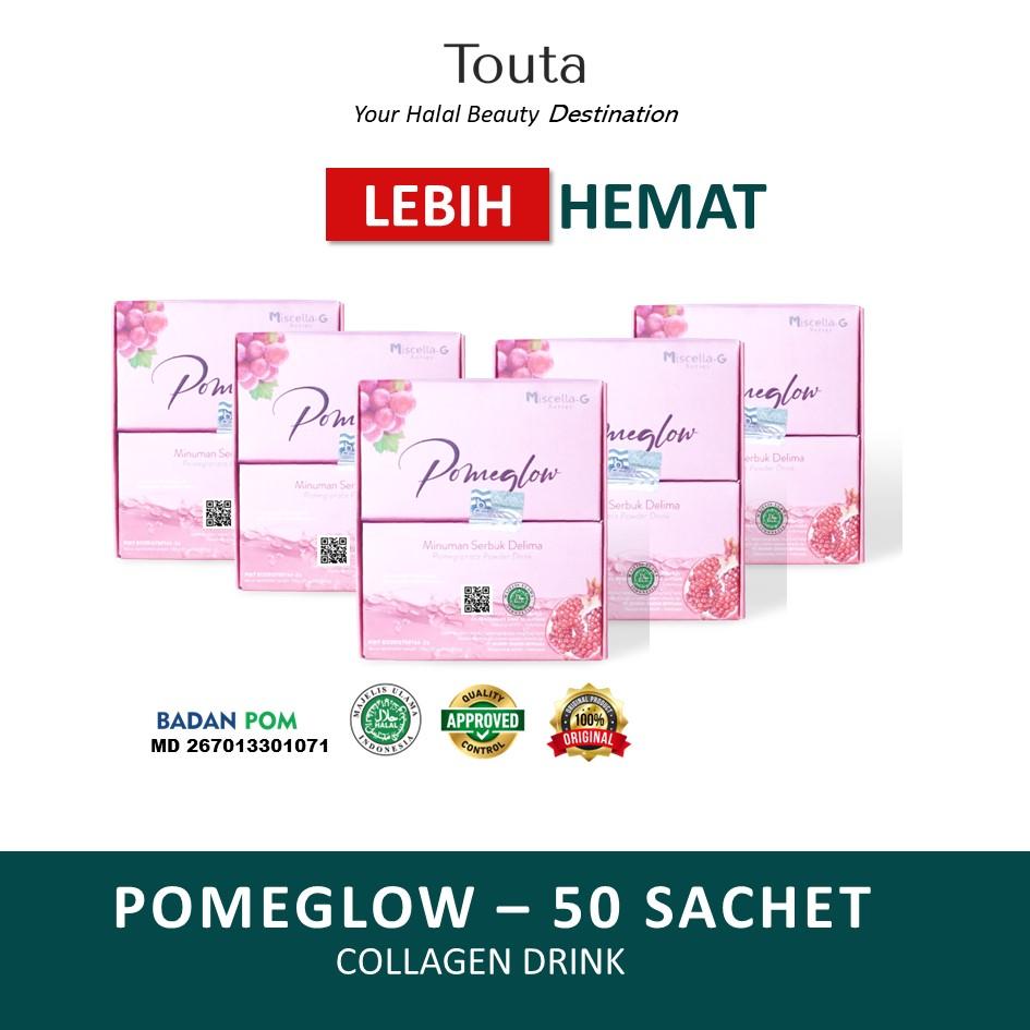 Pomeglow Collagen Paket Hemat Lebih Murah - 4 BOX 15 SACHET