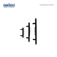 Gambar DEKKSON Furniture Handle FH D208 12X100X64MM Matt Black - 12X100X64MM  dari Dekkson Official Shop Kota Administrasi Jakarta Barat 1 Tokopedia