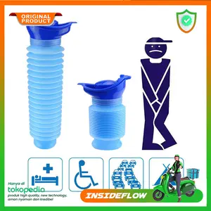 Botol tempat pipis foldable travel pee bottle pispot toilet portable