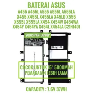 Batre Baterai Laptop ASUS A455L X455L A455LN K455LF A455LD