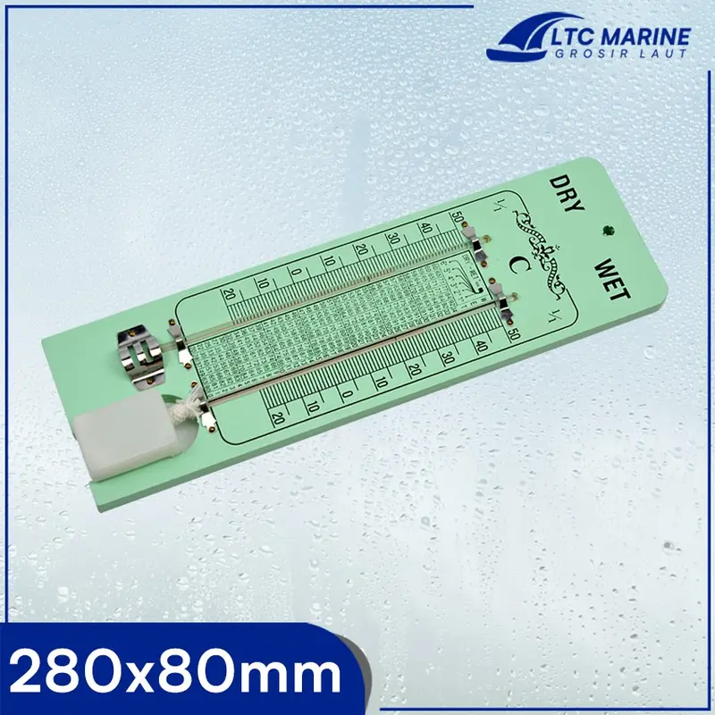 Wet & Dry Bulb Hygrometer Thermometer 280x80mm Impa 370251 1