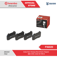 Gambar Brake Pad Front / Kampas Rem Depan Brembo BBK 4 POT F40 - P36020 dari BREMBO PARTNER INDONESIA Kota Administrasi Jakarta Pusat 1 Tokopedia