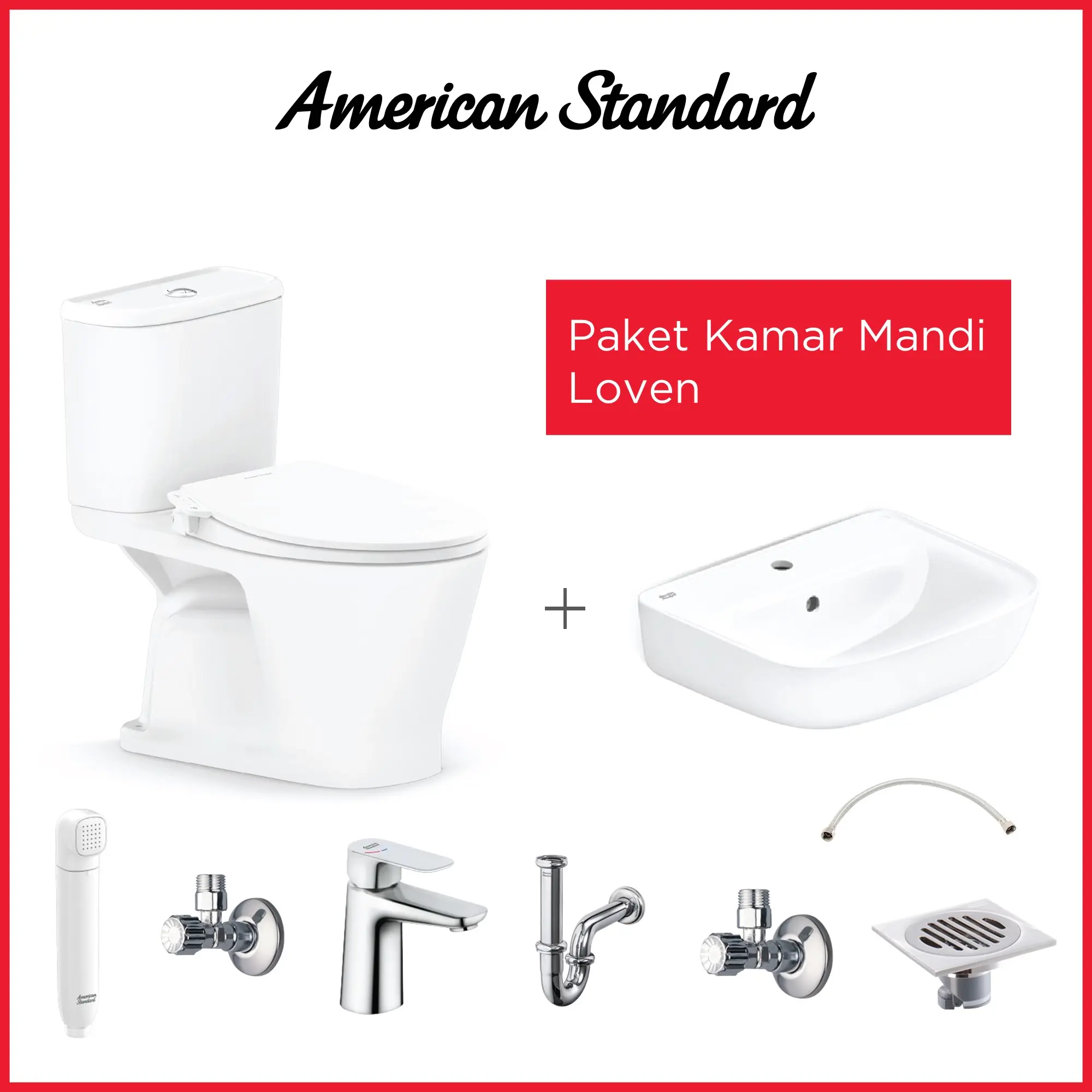 American Standard Paket Kamar Mandi Loven