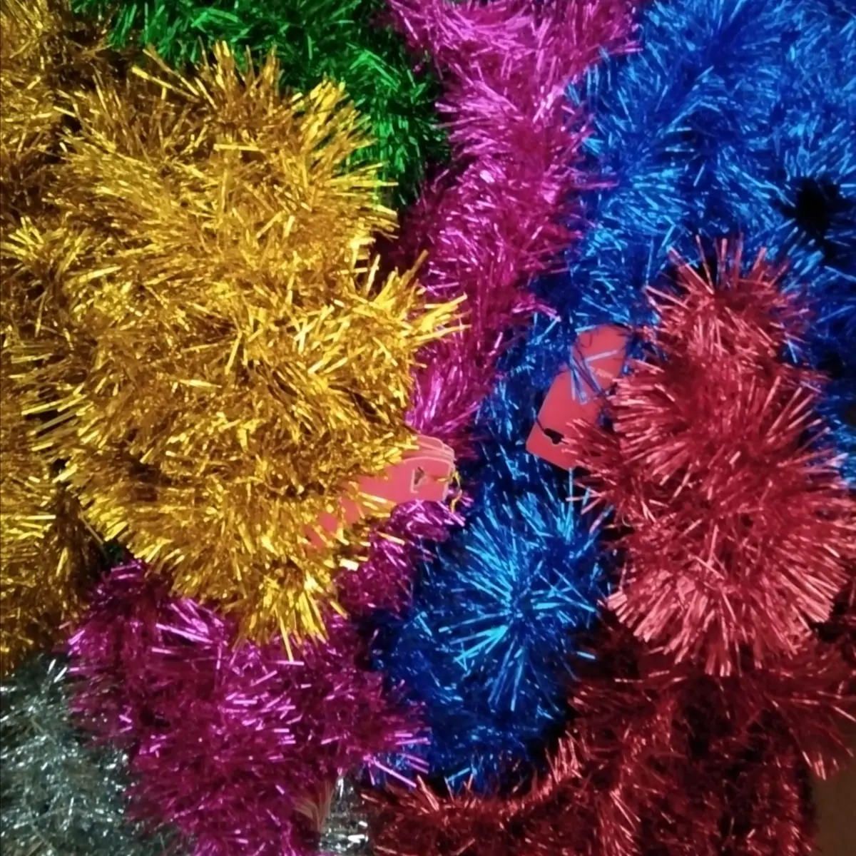 Slinger Rumbai / Hiasan Natal Acara /Slinger Rumbai Warna Warni/Hiasan