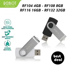 Robot Flashdisk USB 2.0 RF104 4GB RF108 8GB RF116 16GB RF132 32GB