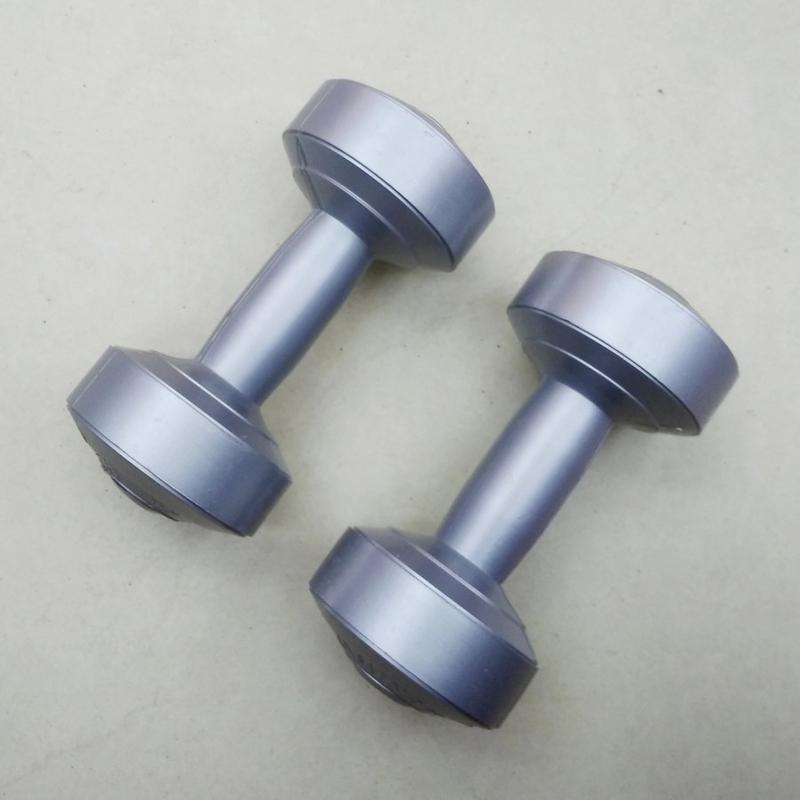 Barbel Dumbel Plastik 3 KG Hercules Abu-Abu - 1pcs 4