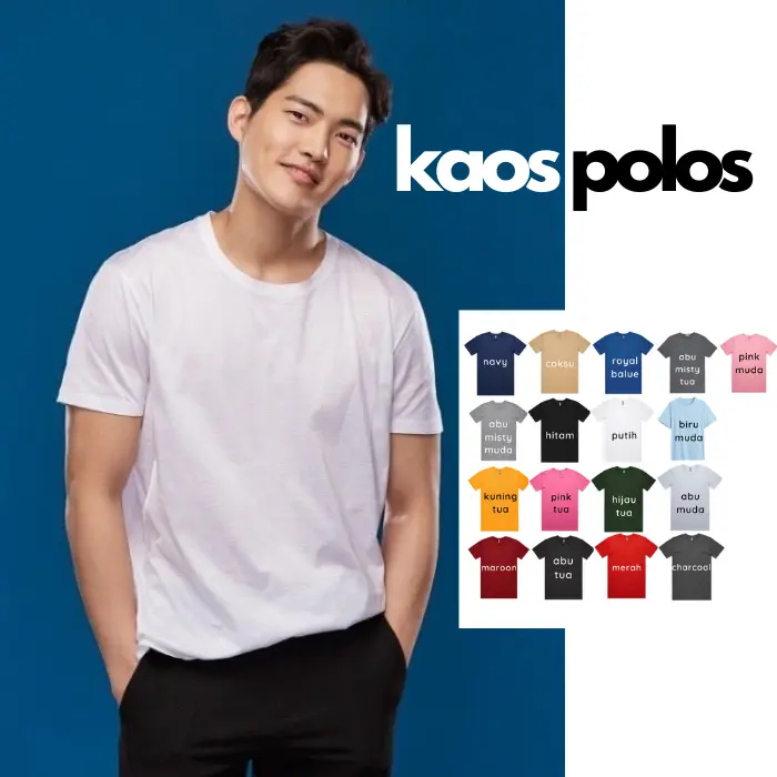 Kaos polos oblong pria 30s Kaos distro polos pria dan wanita Baju T-Shirt Dewasa 0