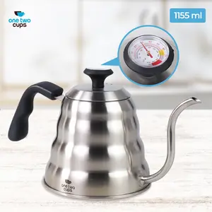 Teko Kopi Leher Angsa Thermometer Gooseneck Kettle