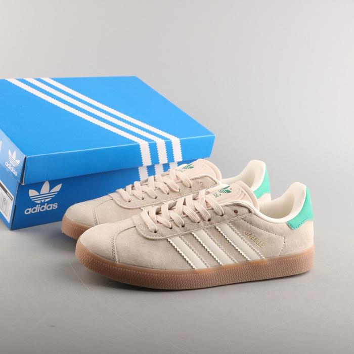 adidas gazelle silver green womens ADIDAS GAZELLE ADV GREEN / CLOUD WHITE / GOLD METALLIC Bluetile Skateboards