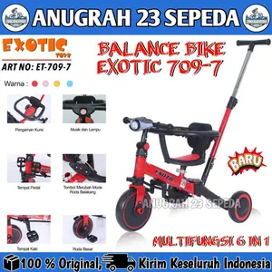 Sepeda Keseimbangan Anak Roda 3  ET 709-7 Stir (6 in 1) Balance Bike
