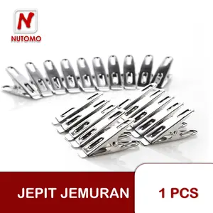 Jepit Jemuran Stainless Klip Jepitan Jemur Baju Penjepit Gantungan
