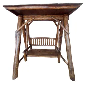 Ayunan Kayu Jati Balok Utuh Antik Garden Taman Outdoor