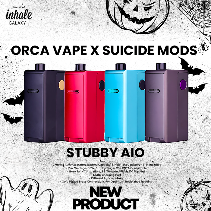 Jual Stubby AIO 80W 18650 Boro Device By Orca Vape x Suicide Mods x ...
