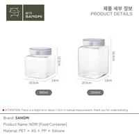 Gambar SANGMI Toples Tempat Wadah Penyimpanan Makanan Smart Lock Storage Jar - 900 ml dari SANGMI ID Kota Tangerang 3 Tokopedia