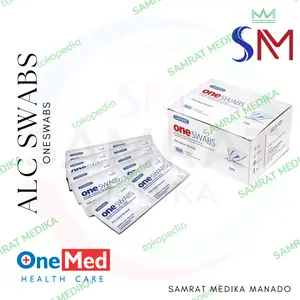 Alkohol Swab / Alcohol Swabs / Tisu Basah Antiseptik 100's OneSwab ONEMED