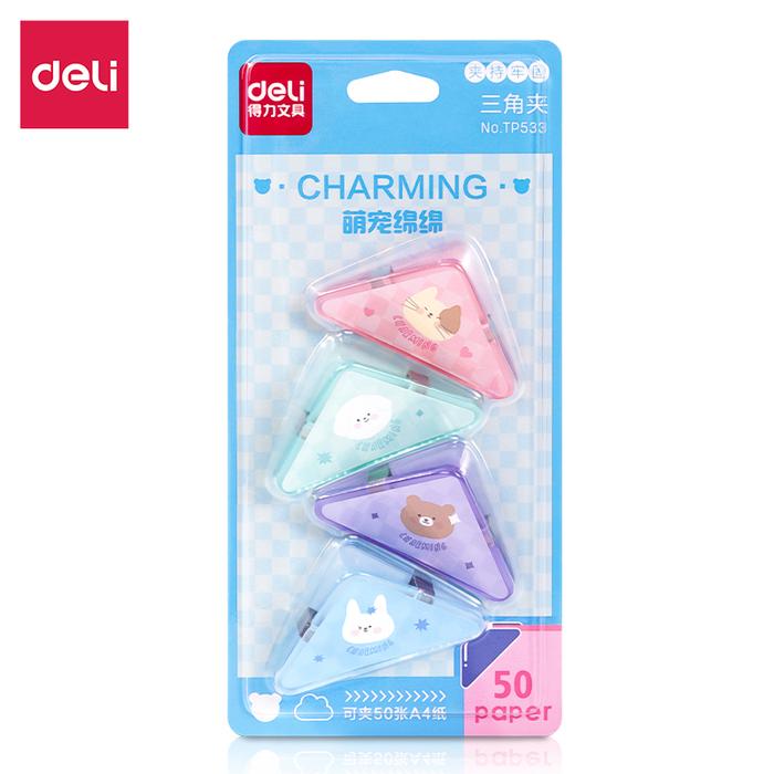 Gambar Deli Triangle Paper Clip / Penjepit Kertas / Penjepit Multifungsi Kapa dari Deli Stationery Indonesia Kab. Tangerang Tokopedia