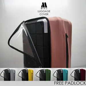 MIKA SARUNG PELINDUNG KOPER CUSTOM WARNA WARNI KOMBINASI LUGGAGE COVER