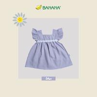 Gambar BANANA Dress bayi perempuan motif kotak variasi renda bunga - maroon, S dari BANANA Official Store Kota Administrasi Jakarta Timur 3 Tokopedia