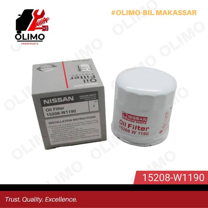 Gambar FILTER OLI/SARINGAN OLI NISSAN 15208-W1190-ORIGINAL dari OLIMO Spare Part Kota Makassar Tokopedia