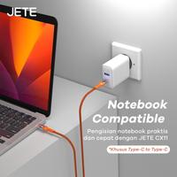 Gambar JETE CX11 Type C To Lightning Kabel Data 65W Fast Charging Garansi 2Th - Orange dari Doran Gadget Official Kota Surabaya 5 Tokopedia