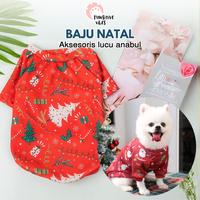 Gambar Baju Anjing Kucing Kostum Kaos Natal Christmas - Top Shirt Premium - Natal Merah, Xs 1-1.5kg dari Pawsitive Official Kab. Tangerang 1 Tokopedia