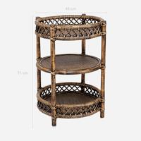 Gambar Tsaro Rack 3 Tier Rattan Rak Samping Rotan Brown dari NAGAREY Kota Administrasi Jakarta Barat 2 Tokopedia