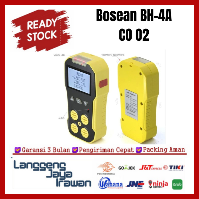 Gambar 4 In 1 Gas Detector Bosean BH-4A T O2 CO H2S LEL ester Detektor BH4A - GARANSI 3BULAN dari langgengjayalji Kota Tangerang Tokopedia