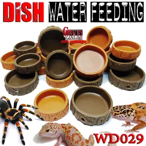WD029 water dish waterdish tempat air minum reptile gecko tarantula