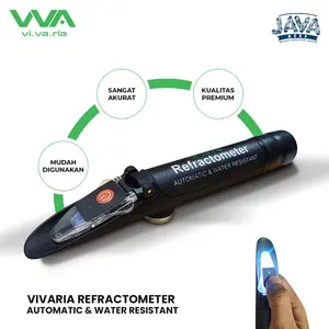 Vivaria Refractometer Salinity Meter - Alat Ukur Kadar Garam Laut Sangat Akurat Kualitas Premium Mudah Digunakan Automatic Water Resistant