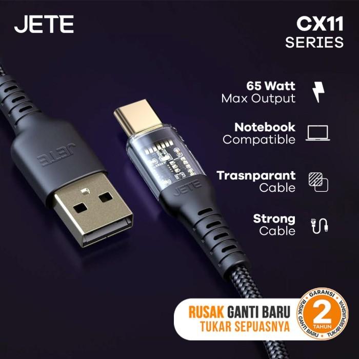 Gambar JETE CX11 Type C To Lightning Kabel Data 65W Fast Charging Garansi 2Th - Orange dari Doran Gadget Official Kota Surabaya Tokopedia