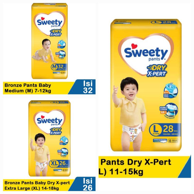 sweety bronze m popok bayi celana 0
