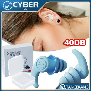 Earplug 3 Layer Deep Sleep Earplug Silikon Nano Ear Plug Peredam Suara