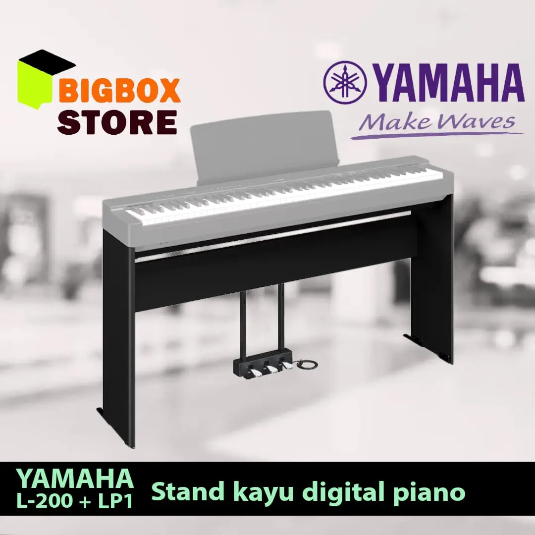 Yamaha Stand Kayu Digital Piano L-200 + LP1 ( 3 Pedal Sustain ) Untuk P-225