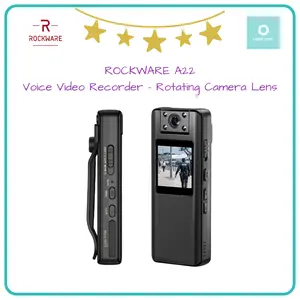 Rotating Camera Portable Voice Video Recorder ROCKWARE 128 GB