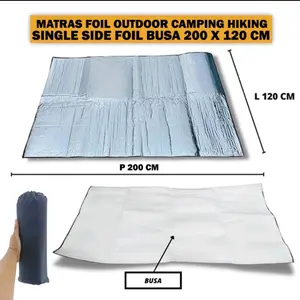 Matras Alumunium Foil 200x120cm Alas Tikar Tenda Ultralight Lebih Hang