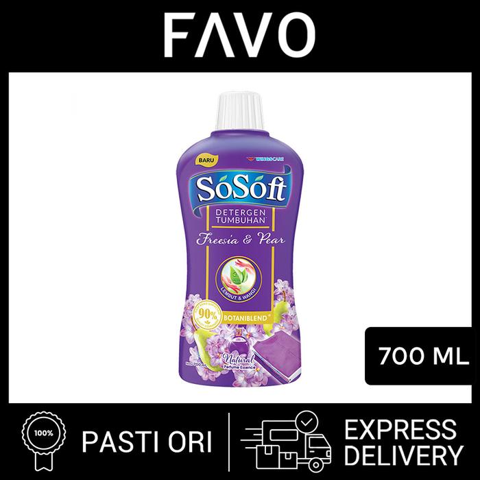 Gambar Deterjen Cair - SoSoft Floral Berries Liquid Detergent Bottle 750 mL dari FAVO Official Store Kota Administrasi Jakarta Selatan Tokopedia